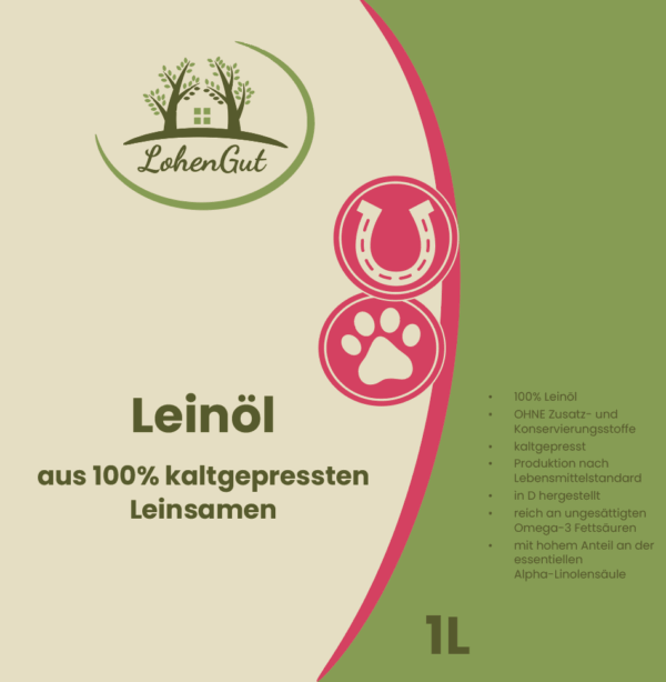 LohenGut </br>Leinöl</br>für Hunde und Pferde – Bild 2